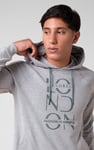 Raglan Sleeve Chest Print Hoodie