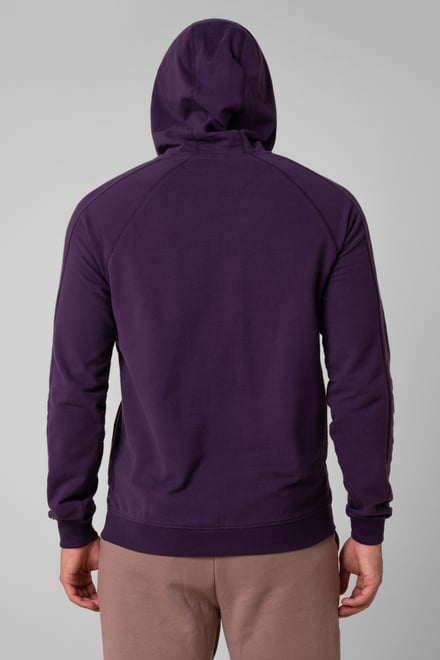 Raglan Sleeve Chest Print Hoodie