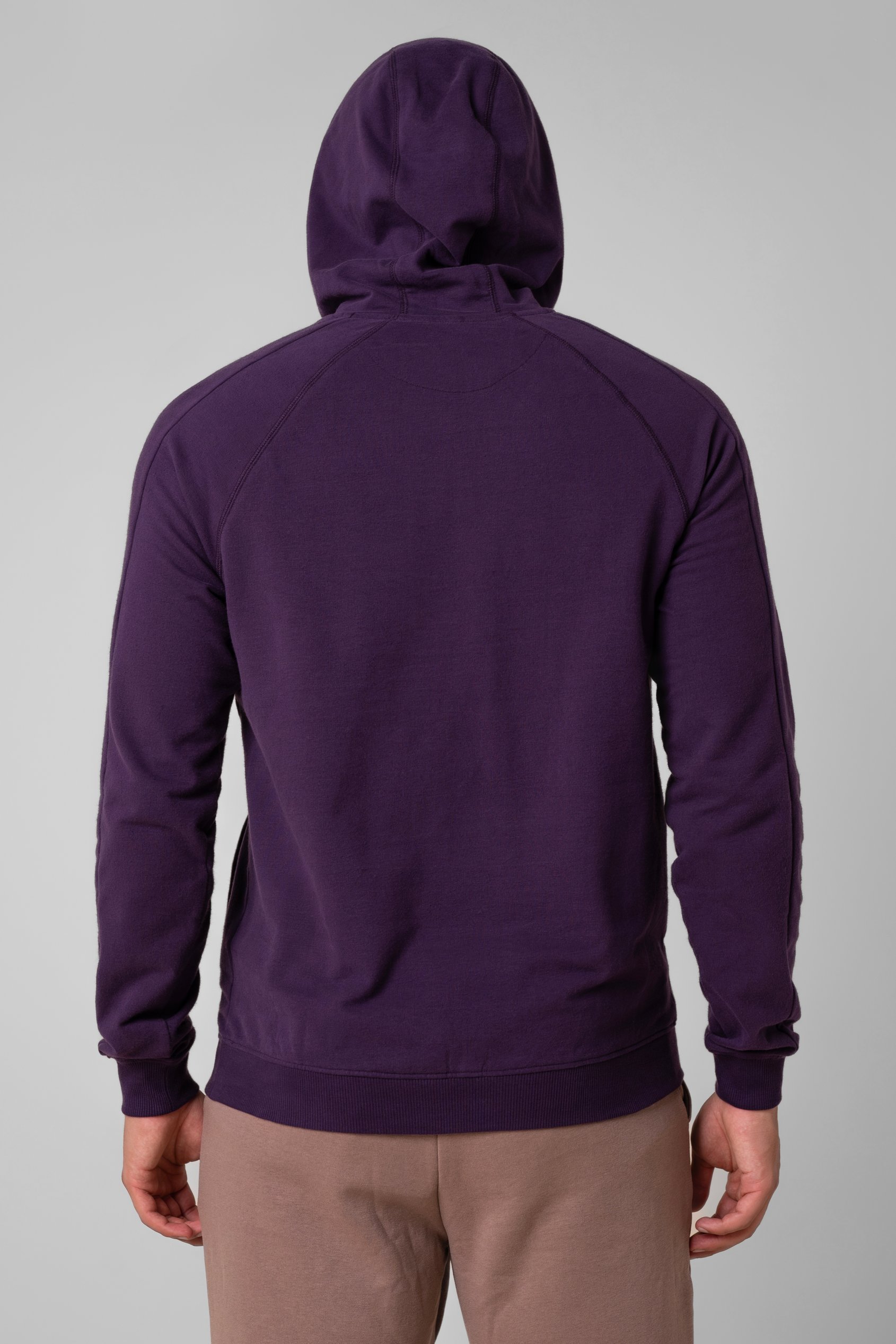 Raglan Sleeve Chest Print Hoodie