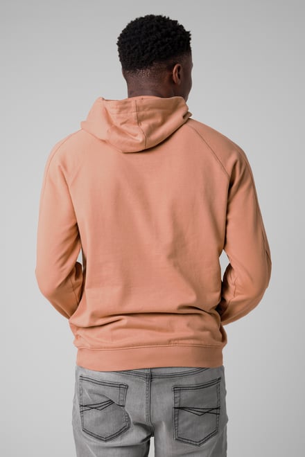 Raglan Sleeve Chest Print Hoodie