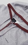 Contrast Piping Detail Zip Front Hoodie