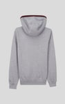 Contrast Piping Detail Zip Front Hoodie