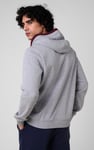 Contrast Piping Detail Zip Front Hoodie