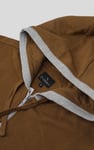 Contrast Piping Detail Zip Front Hoodie