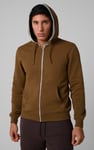 Contrast Piping Detail Zip Front Hoodie