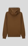 Contrast Piping Detail Zip Front Hoodie