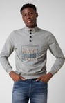 Button-Up Funnel Neck Sweatshirt
