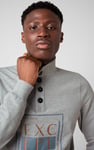 Button-Up Funnel Neck Sweatshirt