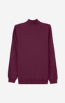 Button-Up Funnel Neck Sweatshirt