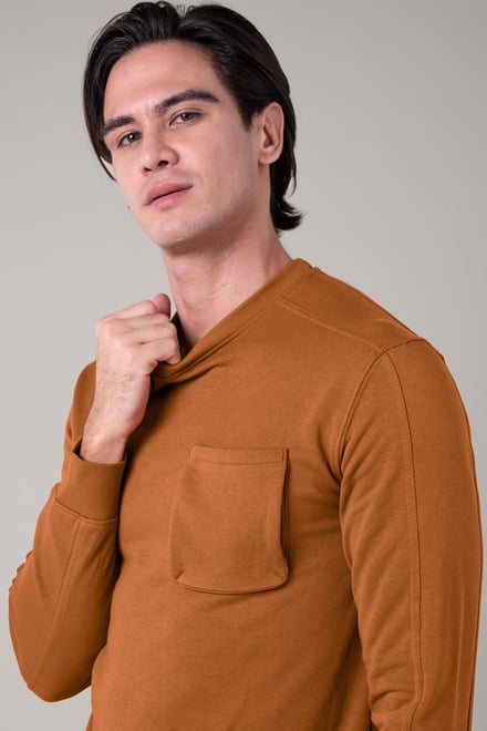 Long Sleeve Front Pocket Sweatshirt