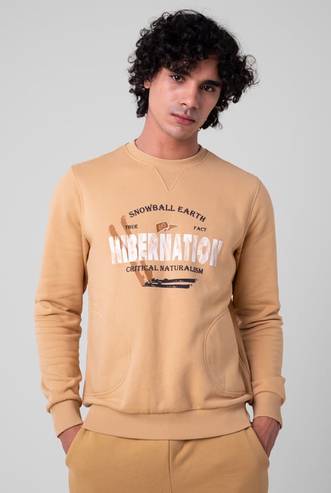 Mens Orange Hibernation Sweatshirt