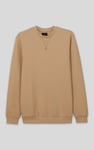 Mens Crew Neck Design Rib Sweatshirt