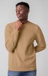 Mens Crew Neck Design Rib Sweatshirt