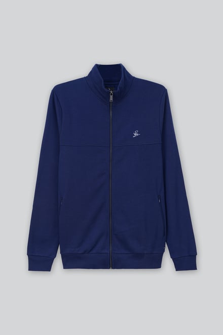 Mens Zip-Up Mock Neck Sweatshirt