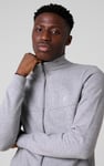 Mens Zip-Up Mock Neck Sweatshirt