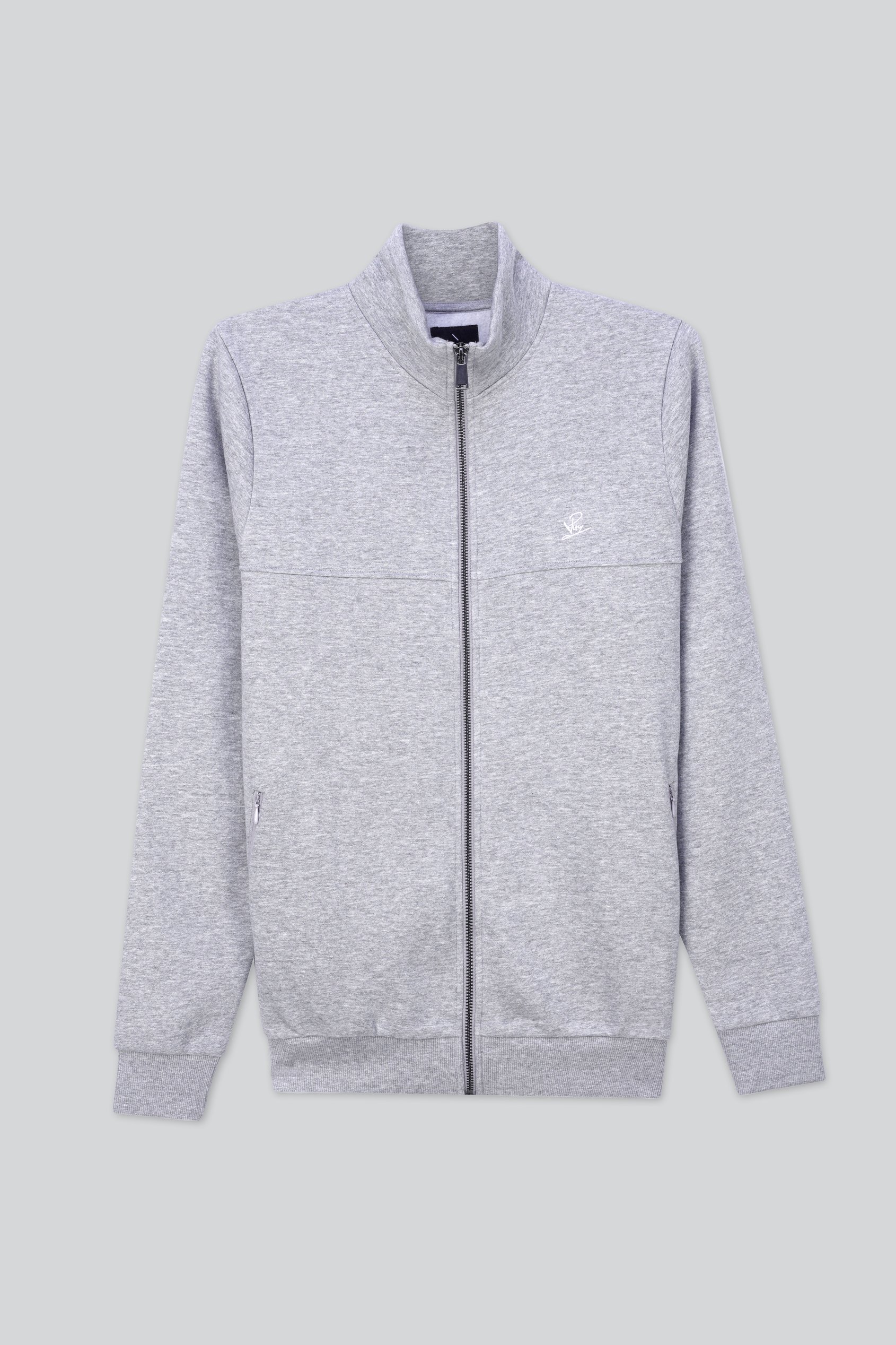Mens Zip-Up Mock Neck Sweatshirt