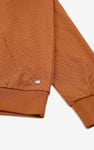 Textured Pattern High Neck Sweatshirt