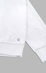 Textured Pattern High Neck Sweatshirt