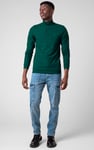 Textured Pattern High Neck Sweatshirt