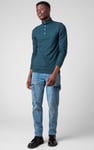 Textured Pattern High Neck Sweatshirt