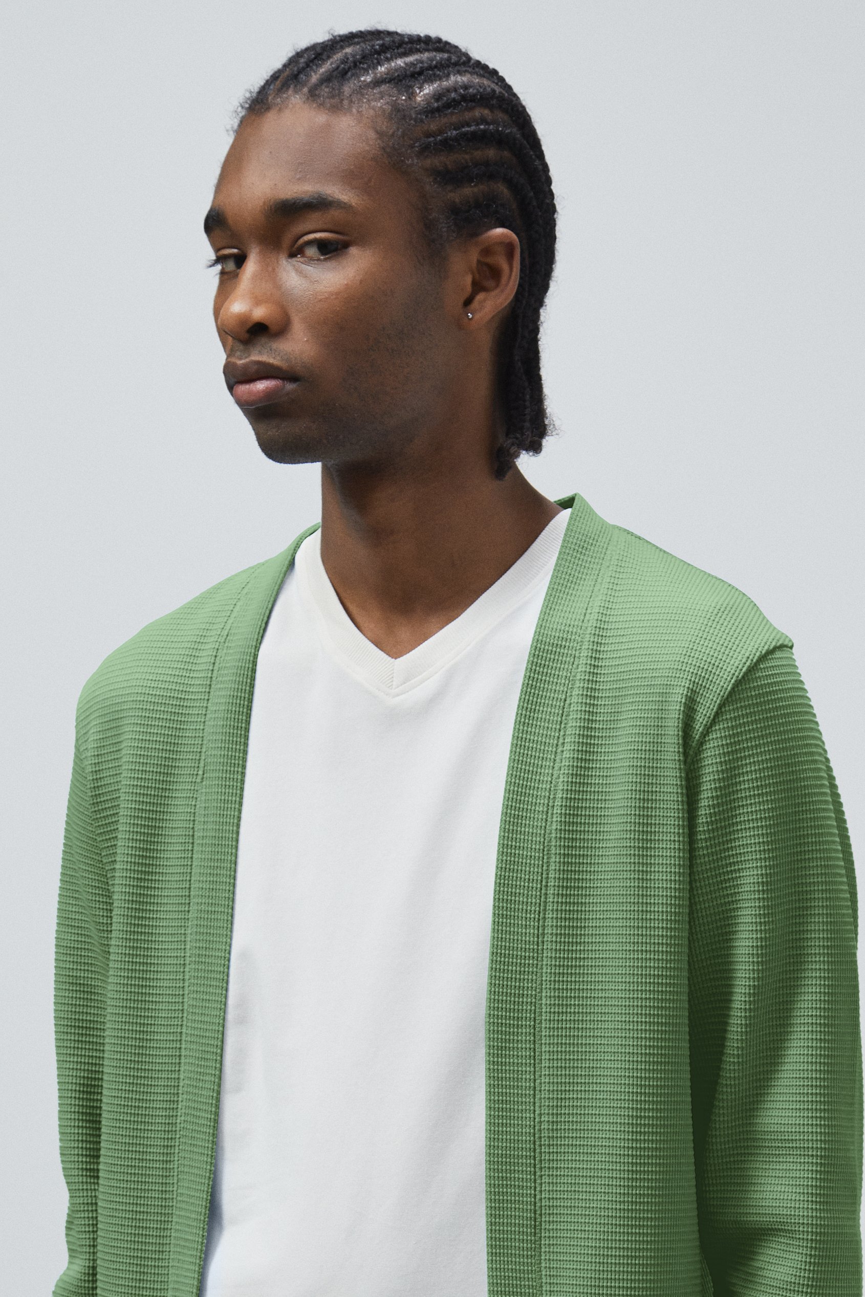 Waffle Cardigan