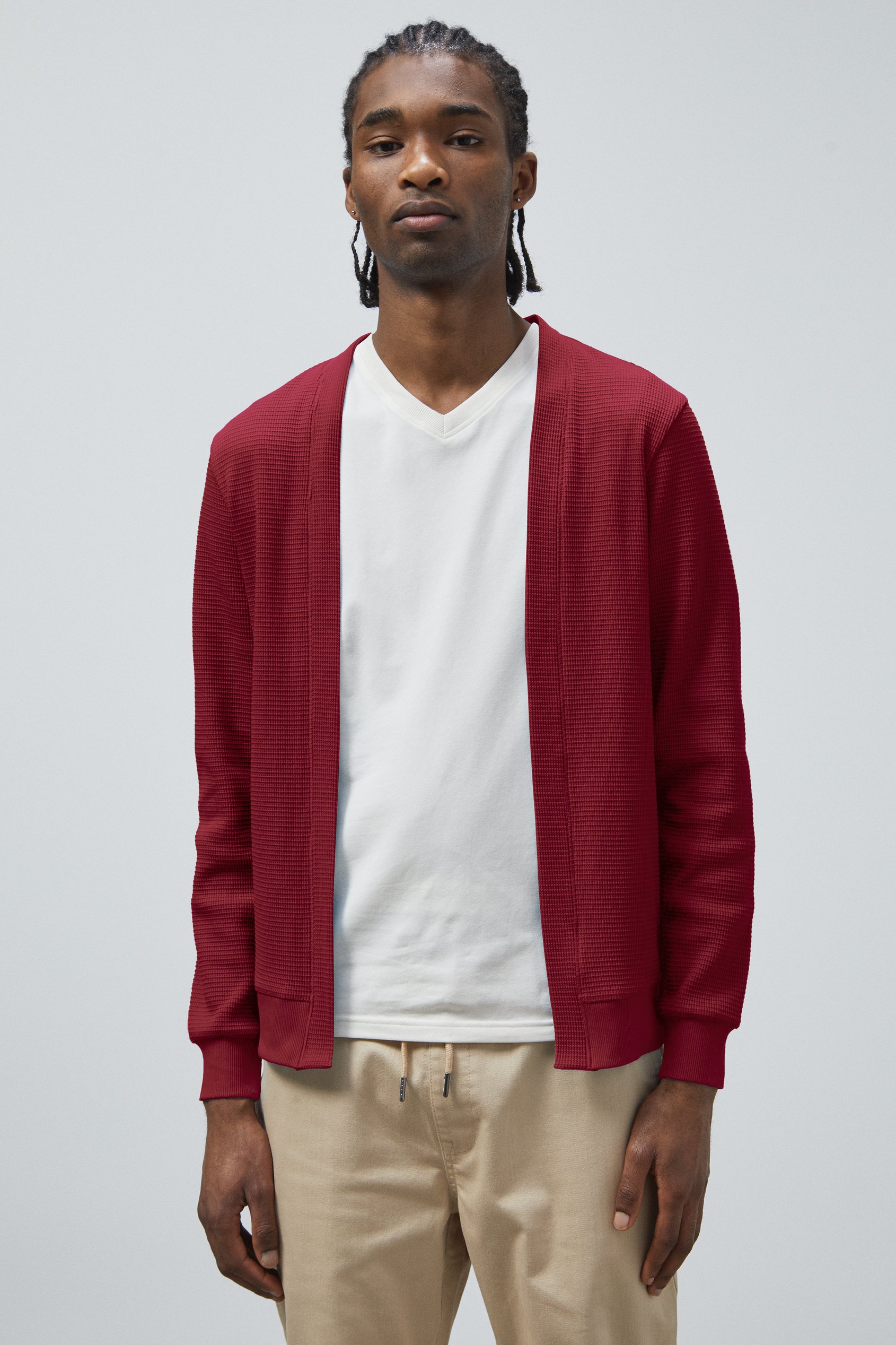 Waffle Cardigan