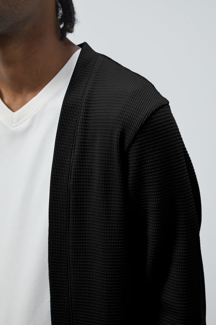 Waffle Cardigan