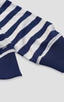 Striped V-neck Button Front Cardigan