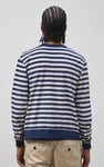 Striped V-neck Button Front Cardigan