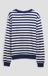 Striped V-neck Button Front Cardigan