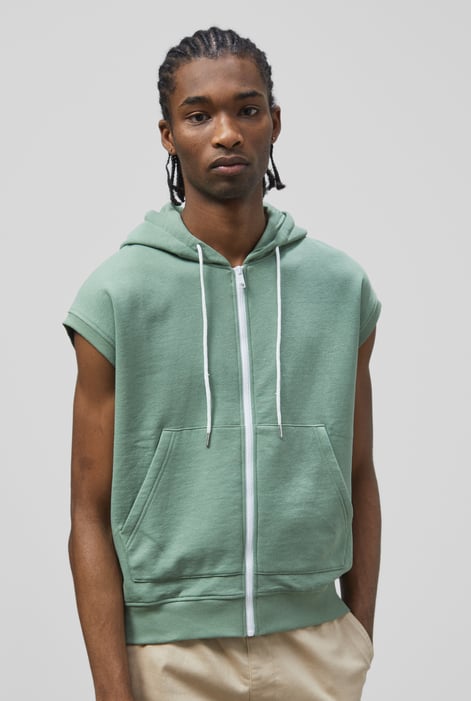 Green Zip Up Hoodie