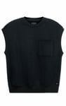 Crew Neck Sleeveless Sweatshirt