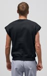 Crew Neck Sleeveless Sweatshirt