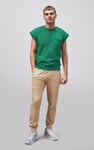 Crew Neck Sleeveless Sweatshirt