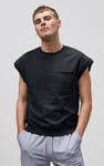 Crew Neck Sleeveless Sweatshirt