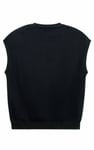 Crew Neck Sleeveless Sweatshirt