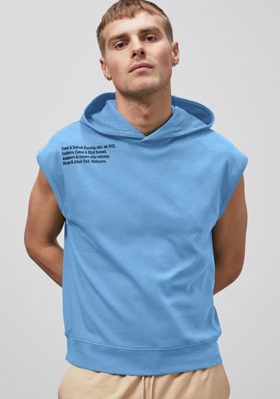 Contrast Printed Hoodie