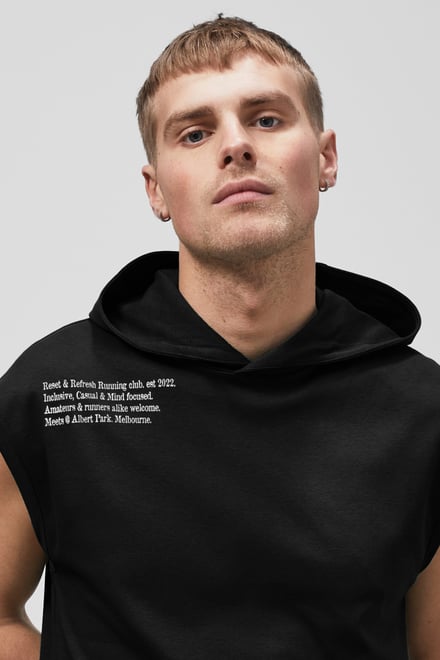 Contrast Printed Hoodie