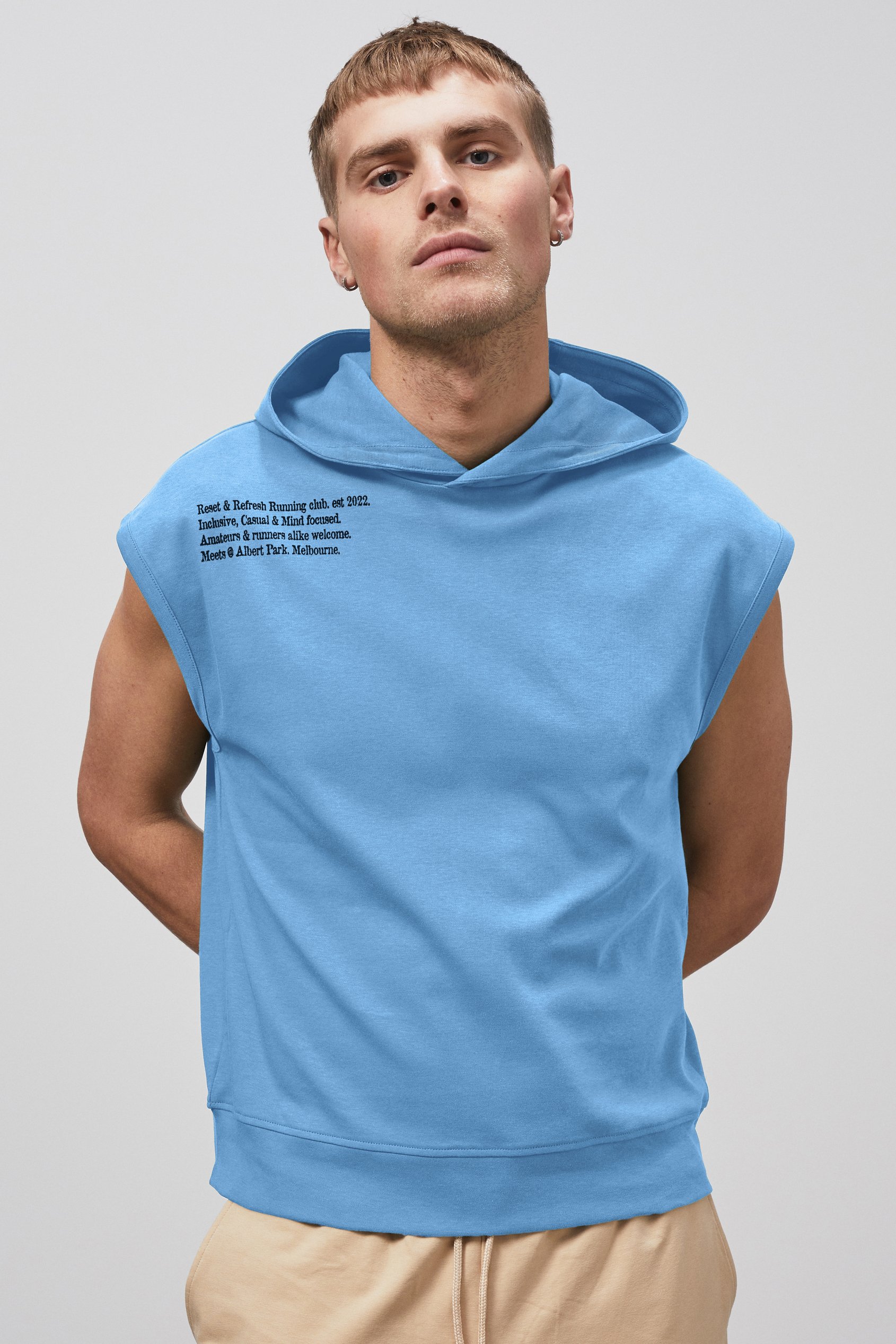Contrast Printed Hoodie