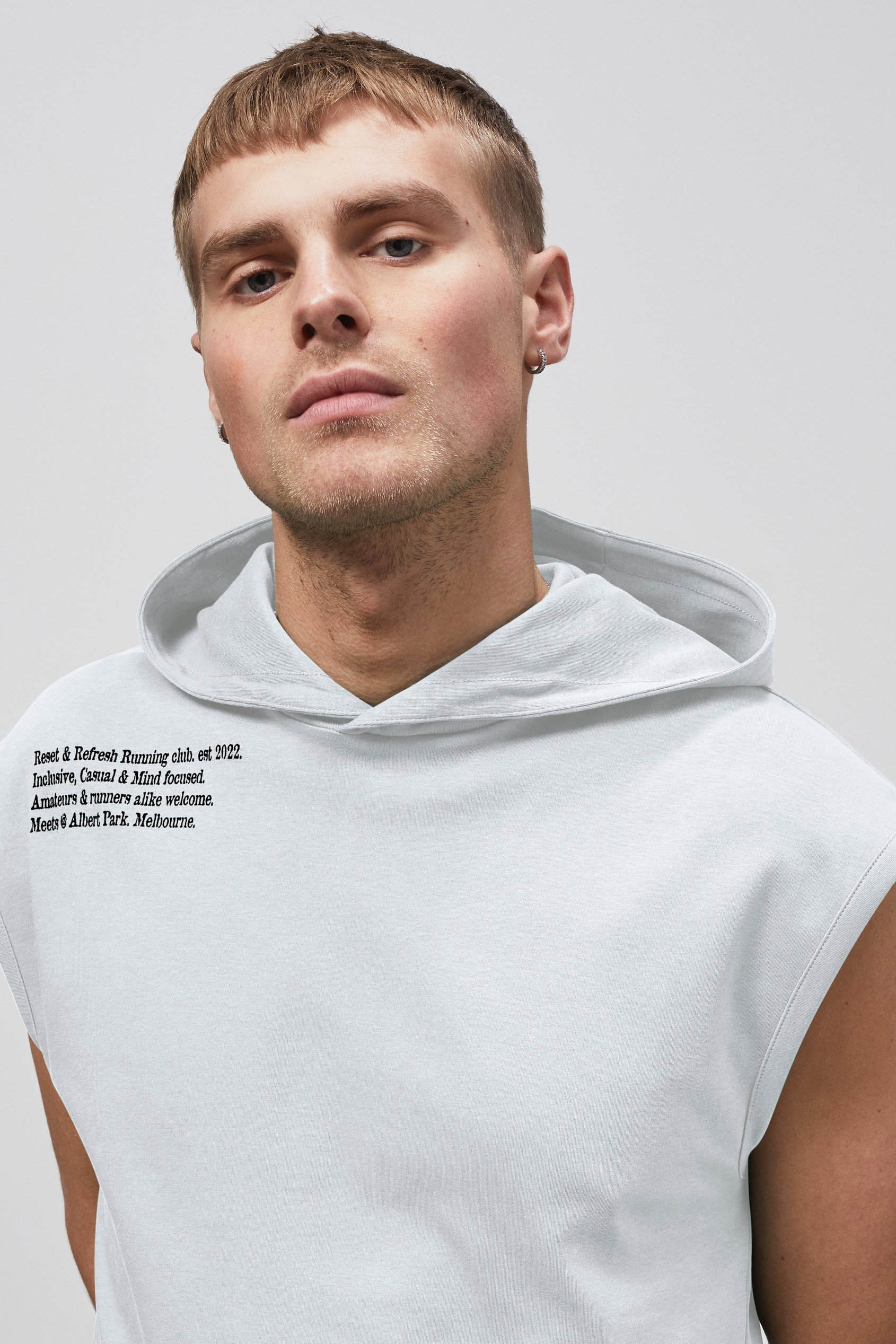 Contrast Printed Hoodie