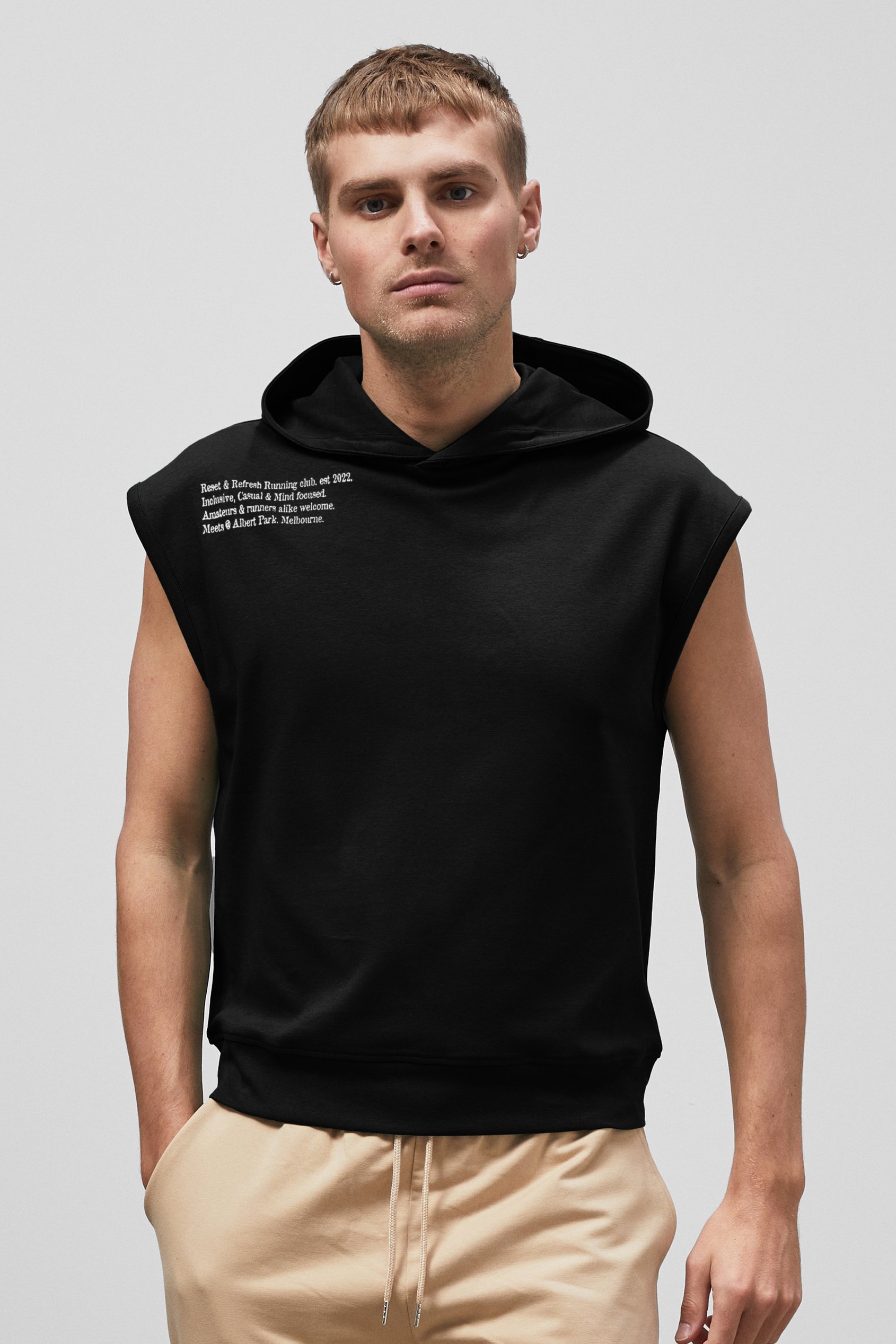 Contrast Printed Hoodie