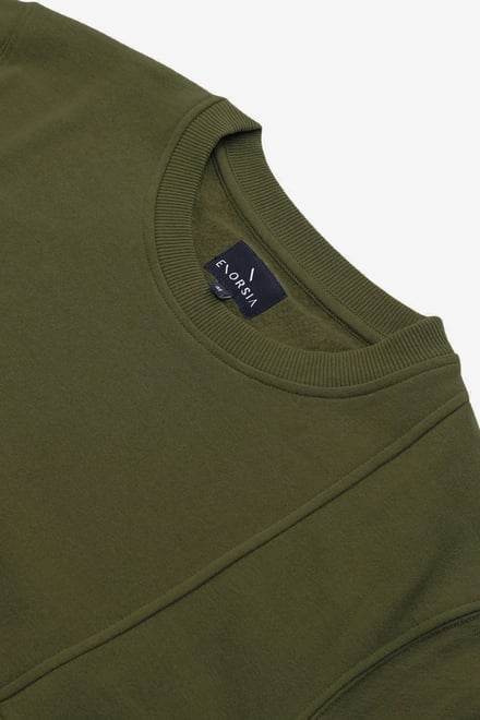 Crew Neck Colour Block Sweatshirt