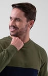 Crew Neck Colour Block Sweatshirt