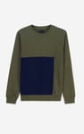 Crew Neck Colour Block Sweatshirt