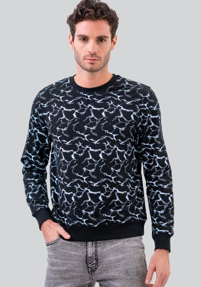 Mens Crack Print Sweatshirt