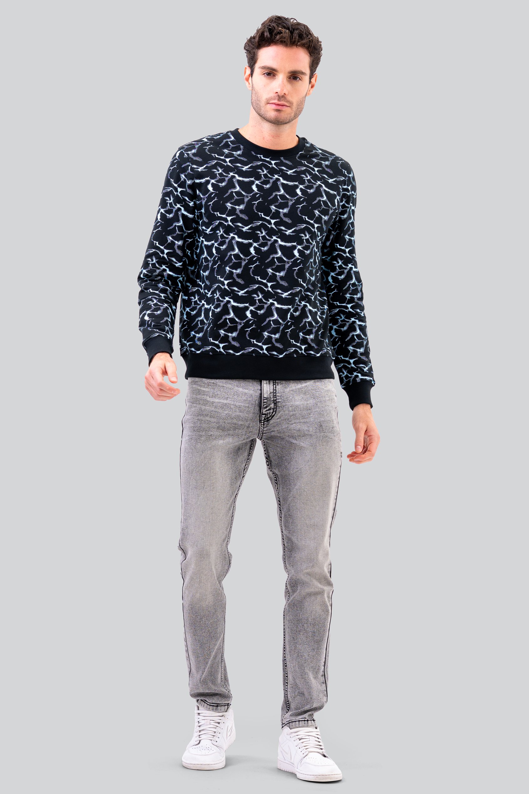 Mens Crack Print Sweatshirt