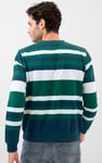Mens Classic Print Stripe Sweatshirt