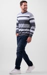 Mens Classic Print Stripe Sweatshirt