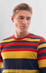 Mens Classic Print Stripe Sweatshirt