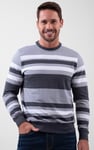 Mens Classic Print Stripe Sweatshirt